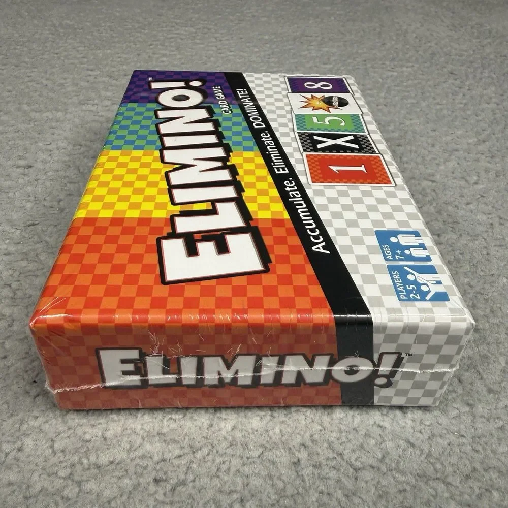Elimino Card Game‎ New Sealed Family Strategy Game Night Ages 7+ 2-5 Players